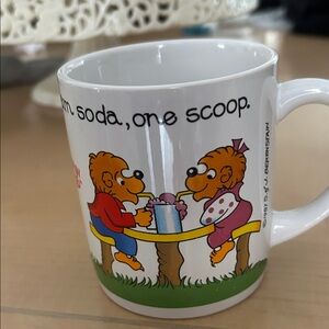 Vintage 1987 The Berenstain Bears Mug Cup Princess House Exclusive Ceramic
